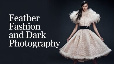 Feather Fashion and Dark Photography