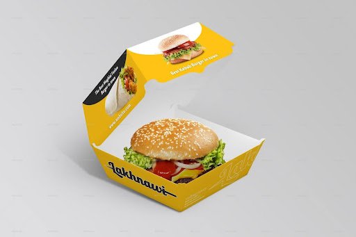 Custom printed burger boxes